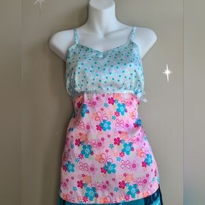 ​🌸 Y2K Dreamy Floral & Polka Dot Cami 🌸
